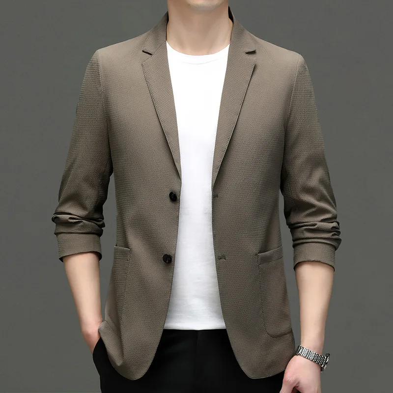 Z420-2023 новый маленький костюм мужской корейской версии приталенного костюма мужской молодежный пиджак1