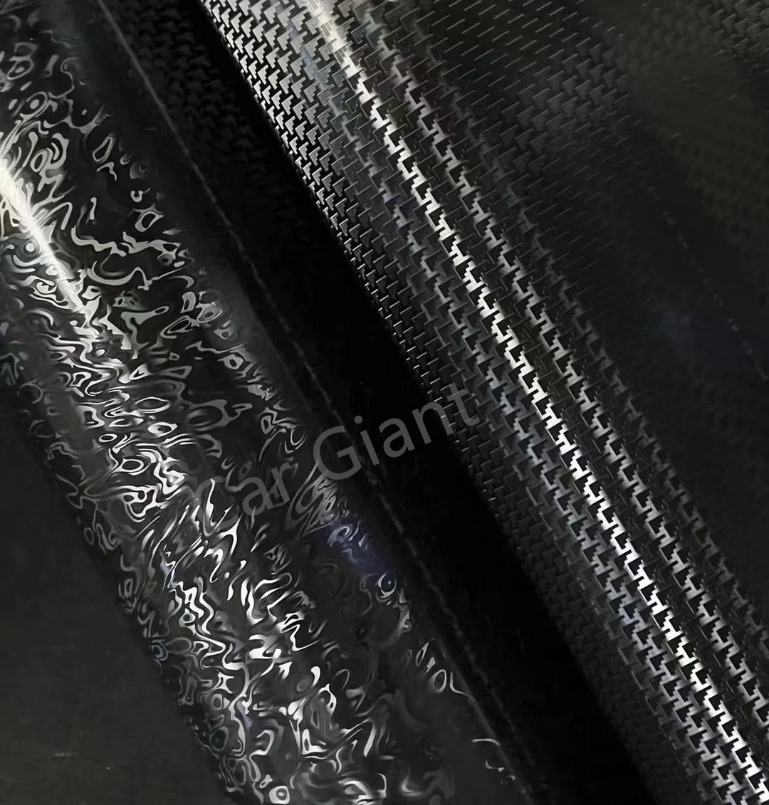 Высококачественная матовая кованая пленка из углеродного волокна, черная виниловая пленка, упаковочная пленка, объем упаковки 152 * 18 м, гарантия качества покрытия1