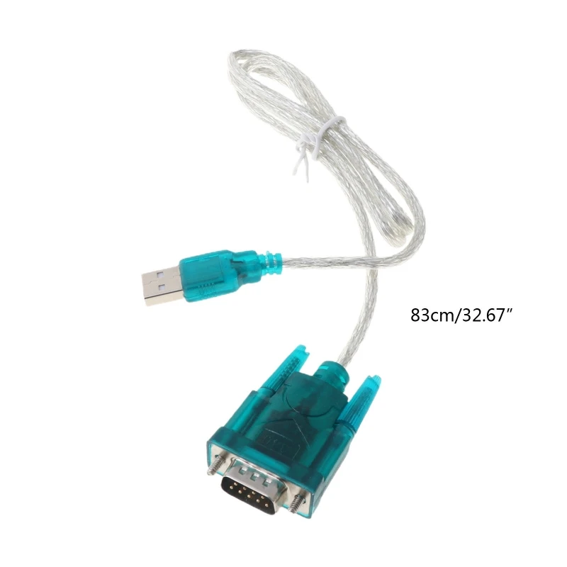 Десантный черный USB в RS-232 интерфейс RS-232(разъем DB9) последовательный кабель адаптер конвертер для ПК1