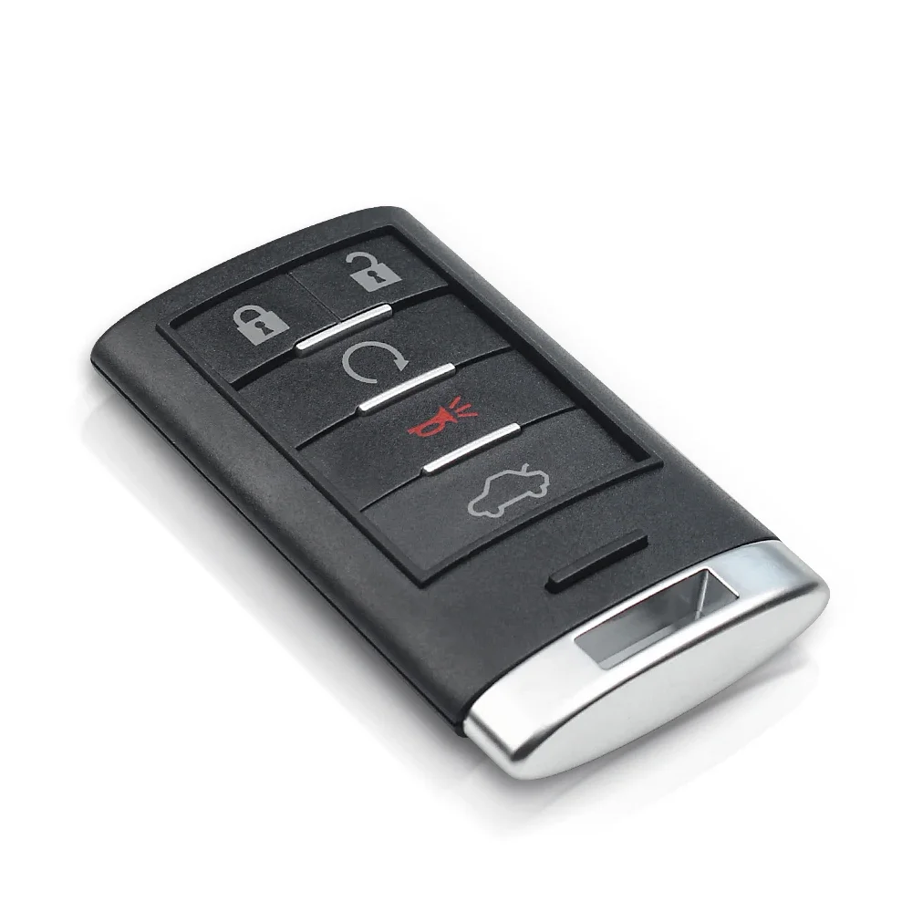 KEEYOU 4/5 Кнопочная Ключ-Карта Smart Remote Key Shell Для Cadillac STS CTS SRX XTS ATS 2010 2011 2012 2015 С Неразрезным Лезвием2