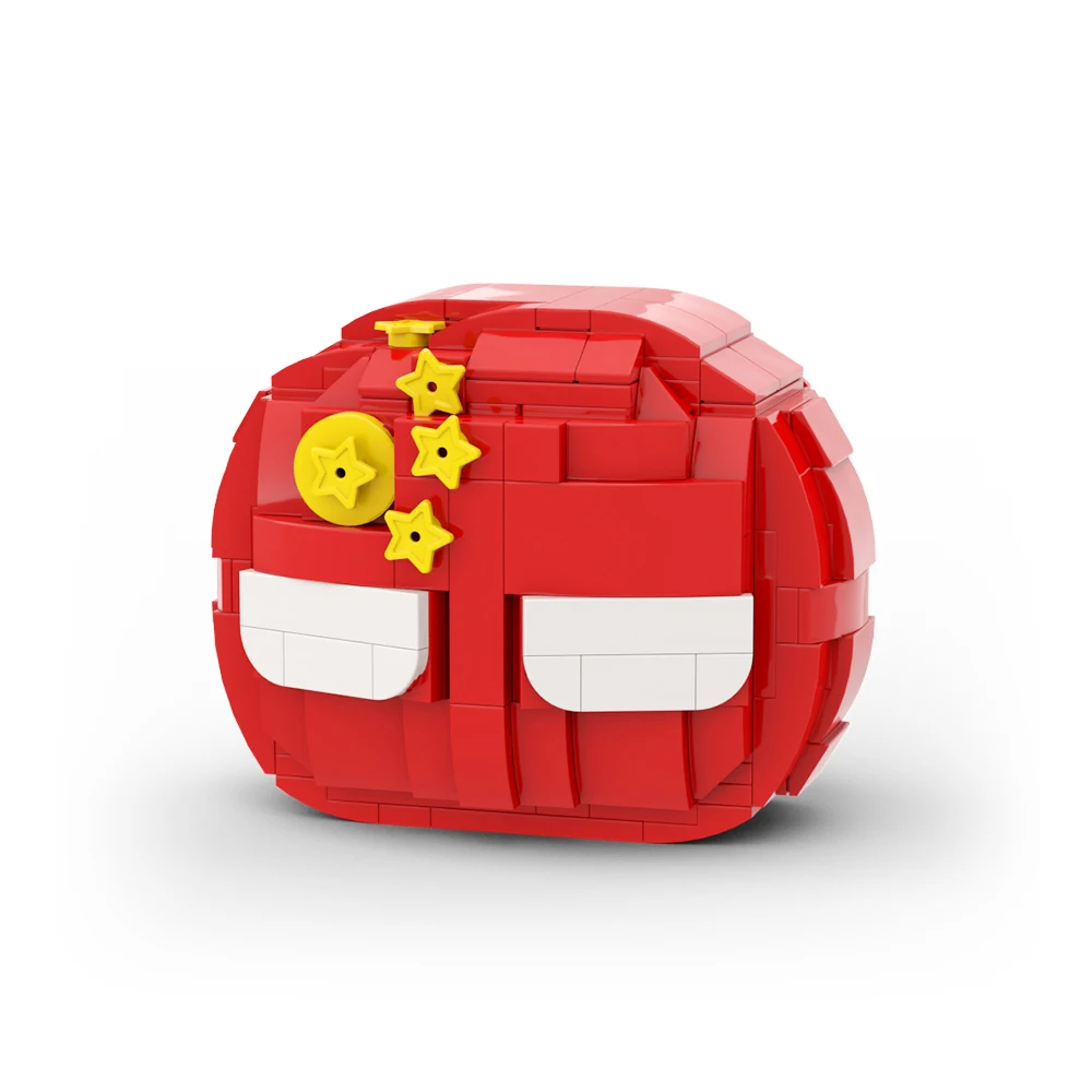 MOC Creativity Polandball Chinaball Набор Строительных Блоков с Героями Комиксов Polandball Собирает Кирпичные Игрушки для Детского Подарка2