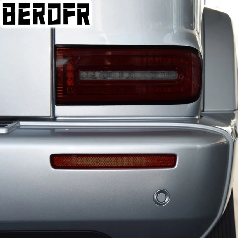 Защитная Пленка Для Автомобильных Фар Заднего Фонаря Дымчато-Черная Прозрачная Наклейка TPU Для Mercedes Benz G Class W463 2019-2021 AMG2