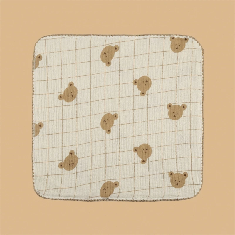 Хлопчатобумажная мочалка Детское муслиновое полотенце для лица для нежной кожи, впитывающий муслиновый нагрудник2