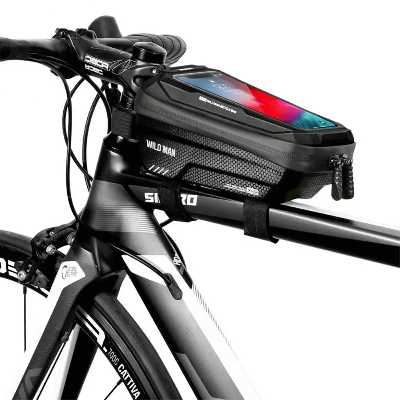 1 ~ 5PCS MAN X2 Bag EVA Hard Shell Водонепроницаемый Сенсорный Экран Высокой Емкости Дорожный Велосипед Горный Велосипед Антивибрационный Велоспорт3