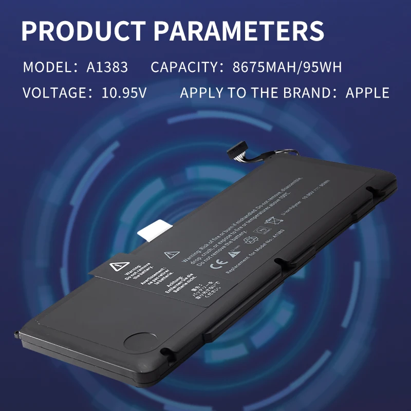 Аккумулятор для ноутбука Somi 10,95V 95WH A1383 для Apple MacBook Pro 17