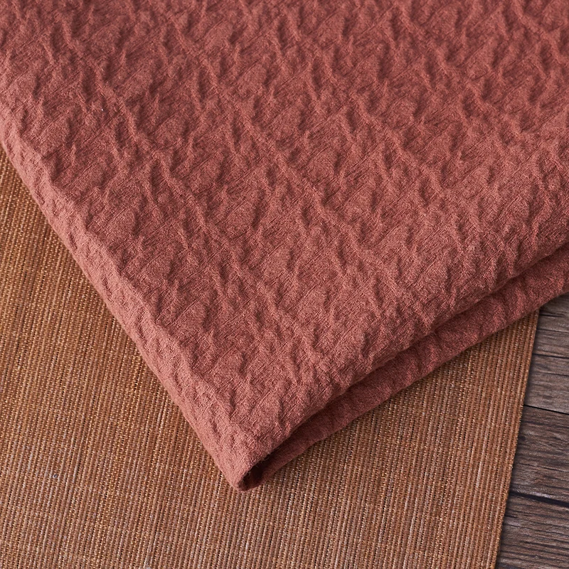 Брюки из эластичной хлопчатобумажной ткани tissu карамельного цвета telas из высококачественного материала для индивидуального изготовления3