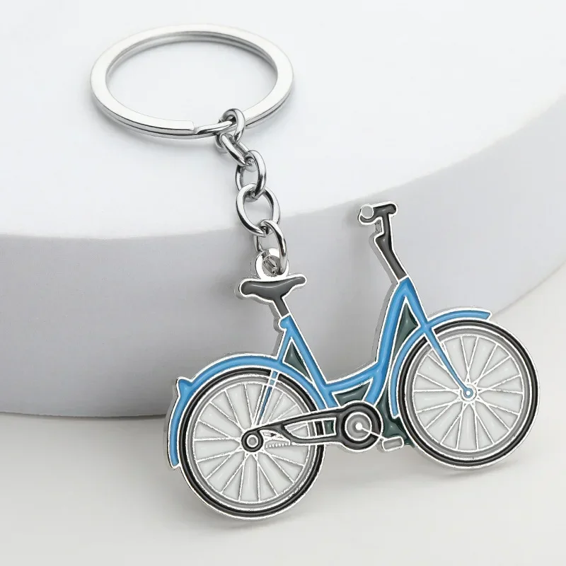 Модный и динамичный маленький велосипед металлический брелок для ключей студенческий подарок брелоки для ключей3
