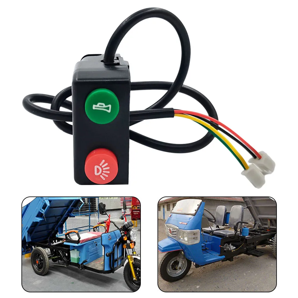 Переключатель Ebike, кнопка включения-выключения фары, звуковой сигнал 12V для квадроциклов, аксессуары для электровелосипедов3