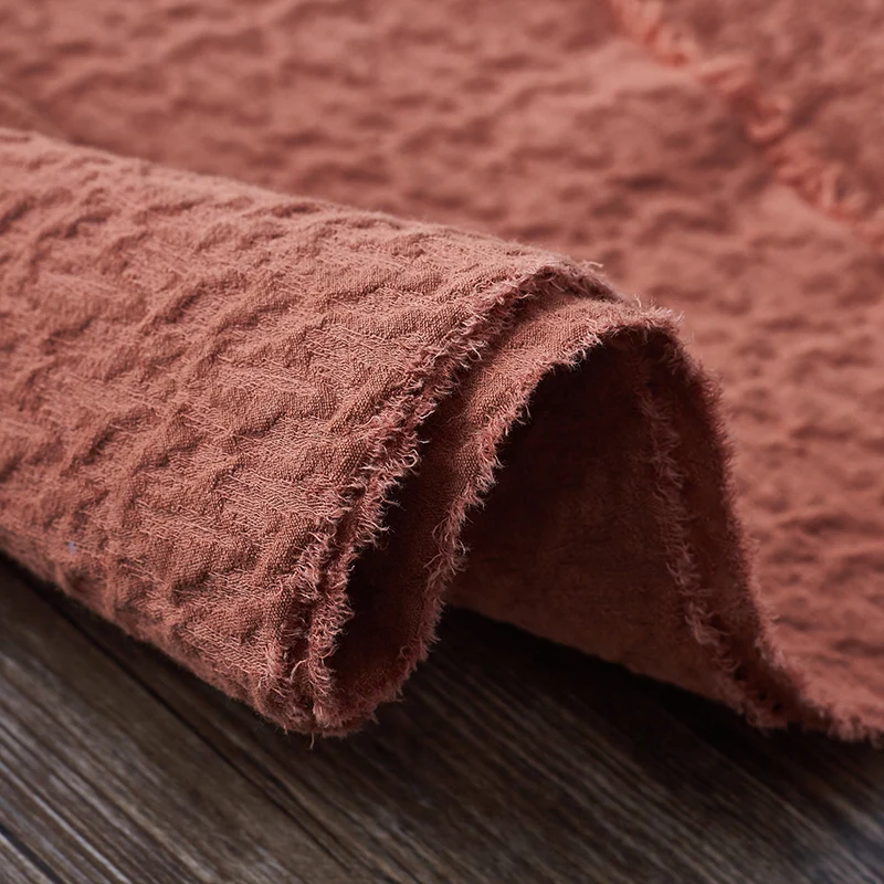 Брюки из эластичной хлопчатобумажной ткани tissu карамельного цвета telas из высококачественного материала для индивидуального изготовления4