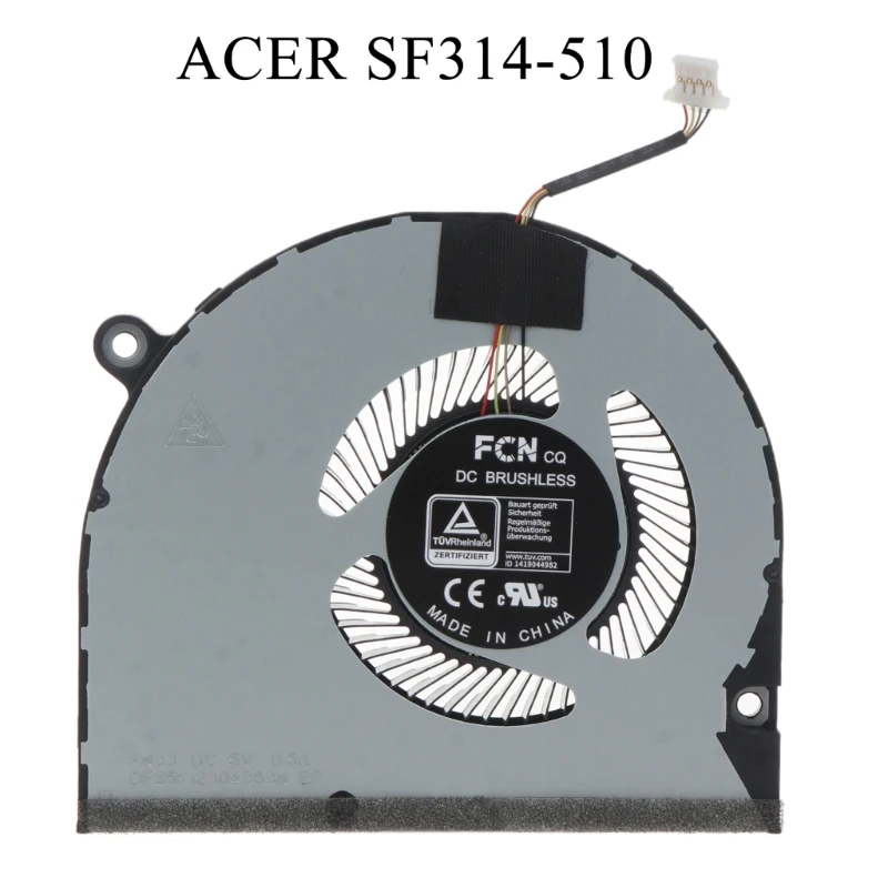 Для ноутбука ACER SF314-51 Вентилятор Охлаждения Кулера Процессора Вентилятор Охлаждения Радиаторов Радиатора4