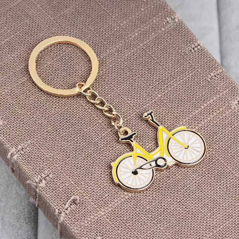 Модный и динамичный маленький велосипед металлический брелок для ключей студенческий подарок брелоки для ключей4