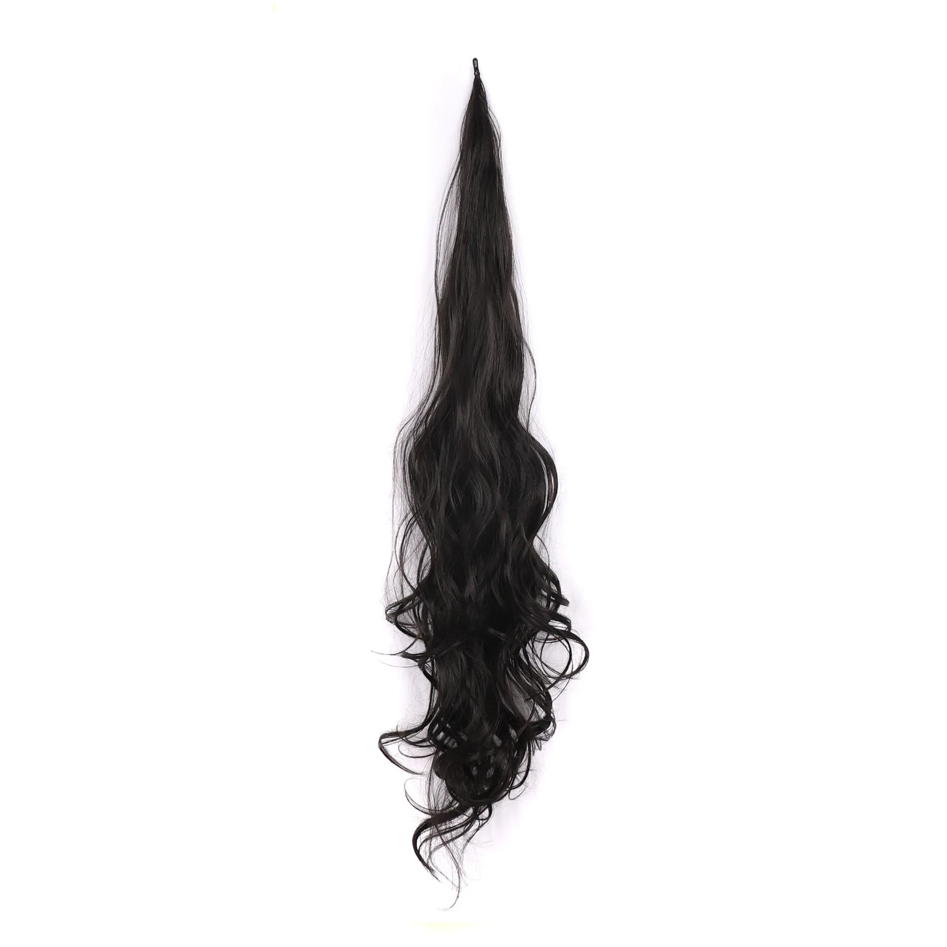 Парик из женского химического волокна, 32-дюймовое наращивание волос, женский хвост, волшебная палочка, длинный вьющийся парик в виде конского хвоста4