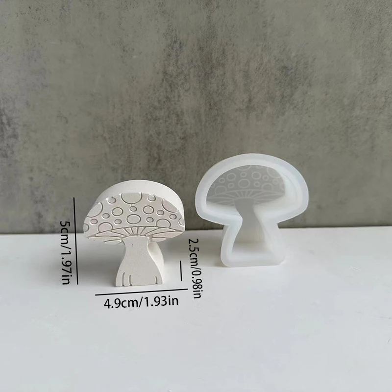 Ручная работа, 3d Мини-грибная форма для свечей, форма для изготовления мыла, силиконовая форма для ароматерапии, украшение рабочего стола4