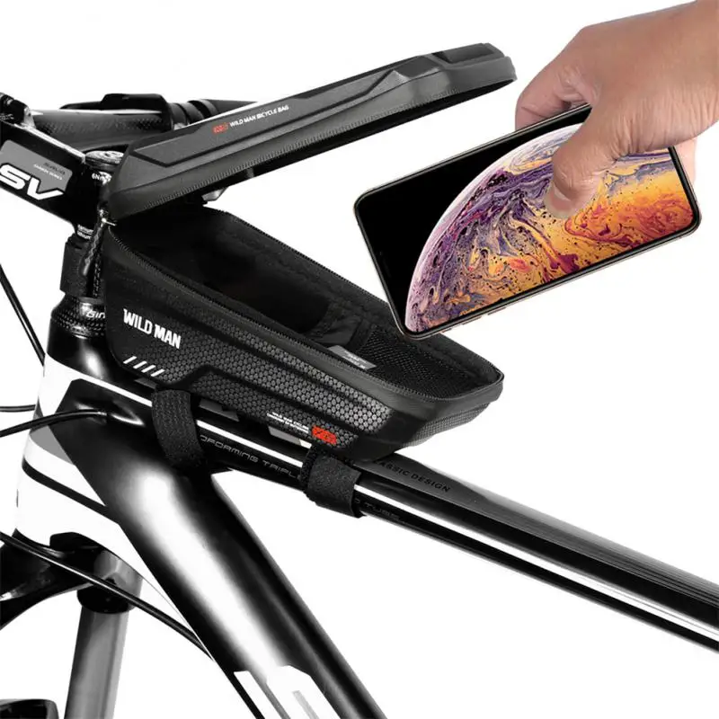 1 ~ 5PCS MAN X2 Bag EVA Hard Shell Водонепроницаемый Сенсорный Экран Высокой Емкости Дорожный Велосипед Горный Велосипед Антивибрационный Велоспорт5