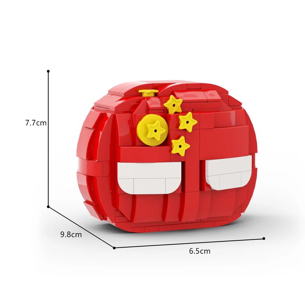 MOC Creativity Polandball Chinaball Набор Строительных Блоков с Героями Комиксов Polandball Собирает Кирпичные Игрушки для Детского Подарка5