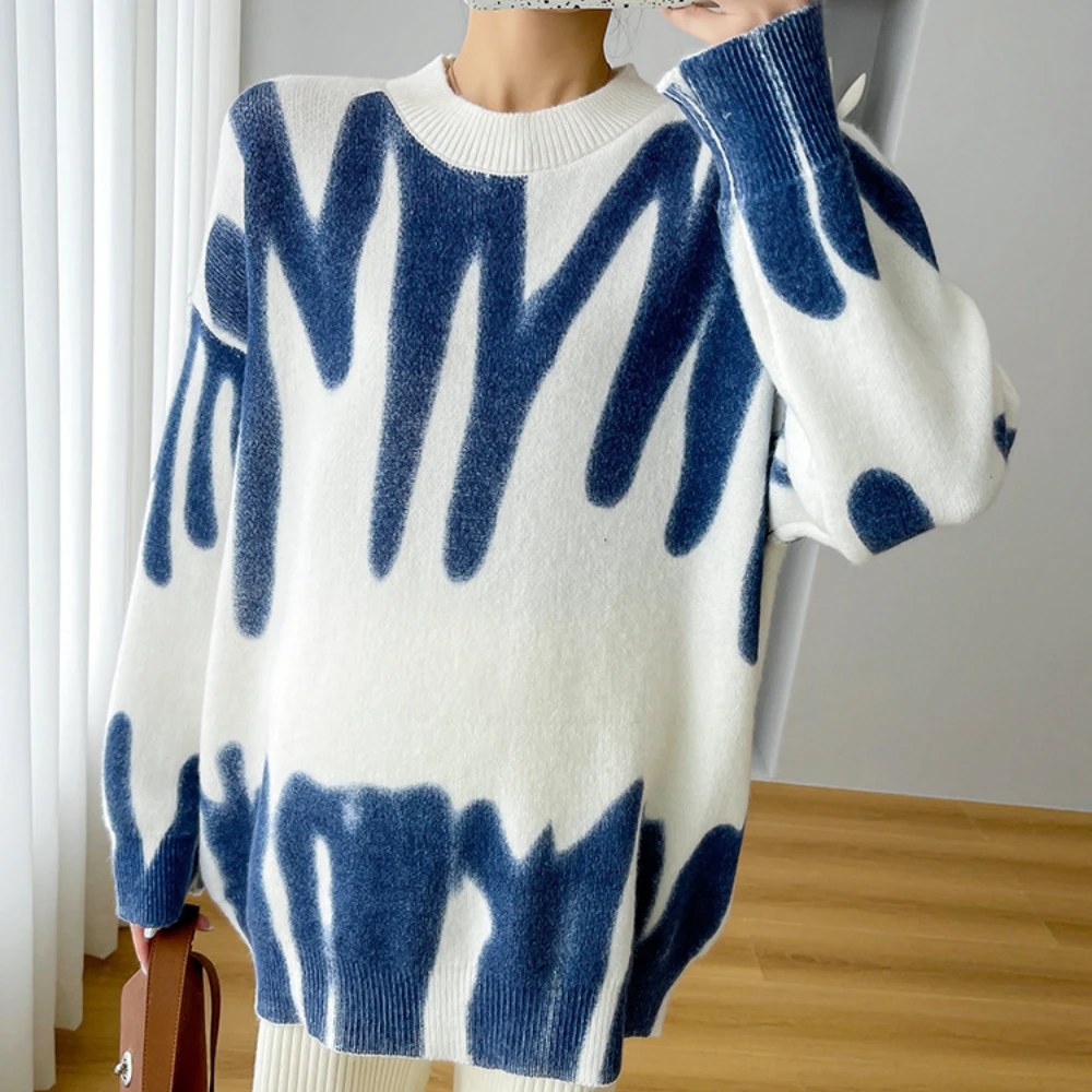 Осенне-зимние свитера для беременных с длинным рукавом, одежда для беременных, Вязаные пуловеры, пальто, свитера для фотосессии беременных5